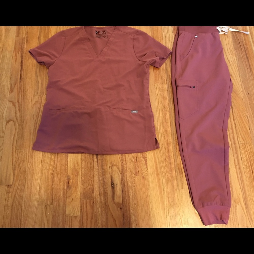 FIGS Mauve med Casma top/small Zamora jogg…